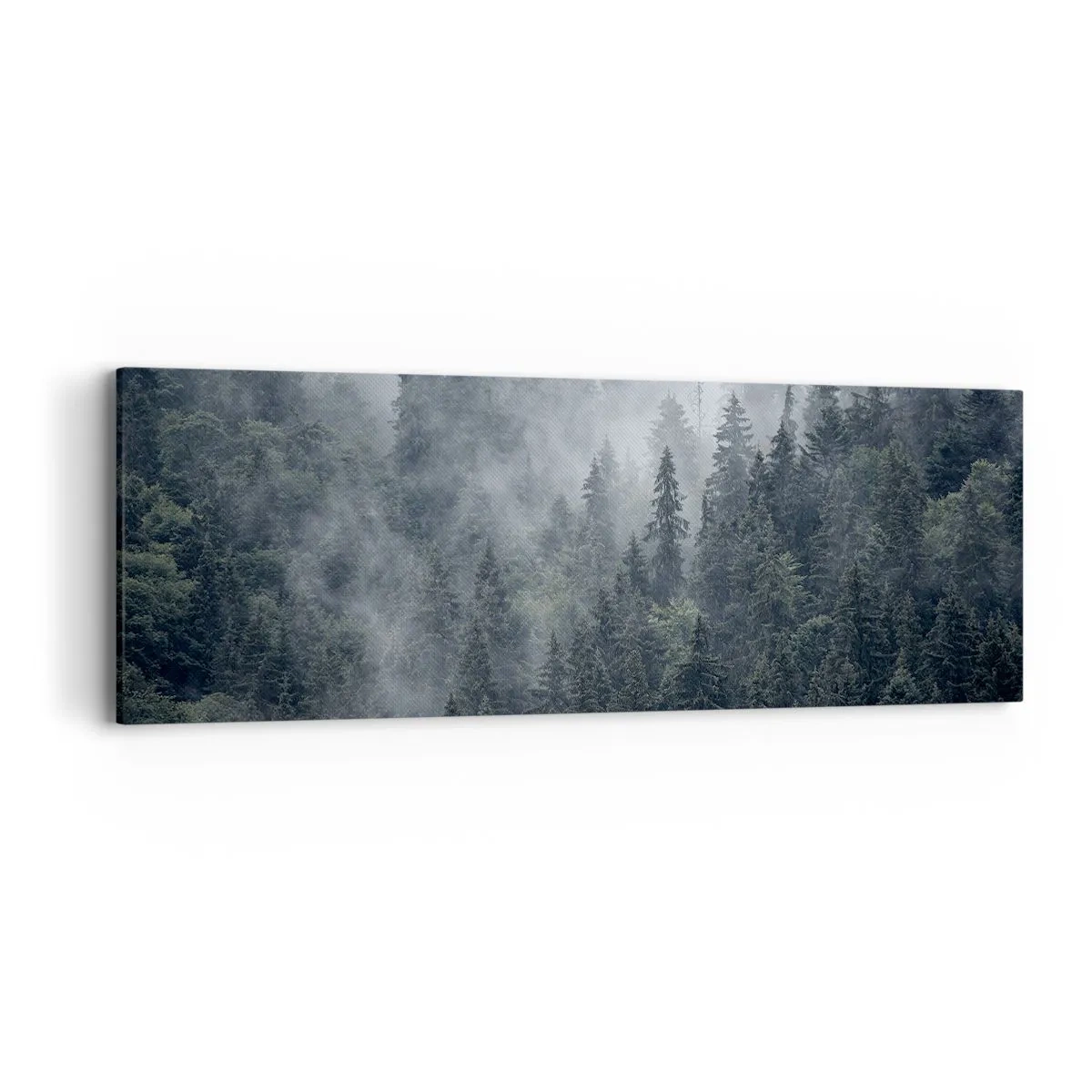 Quadro su tela - Stampe su Tela - Alba nel bosco - 90x30 cm