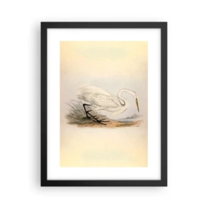 Poster in cornice nera - La signora nel canneto - 30x40 cm