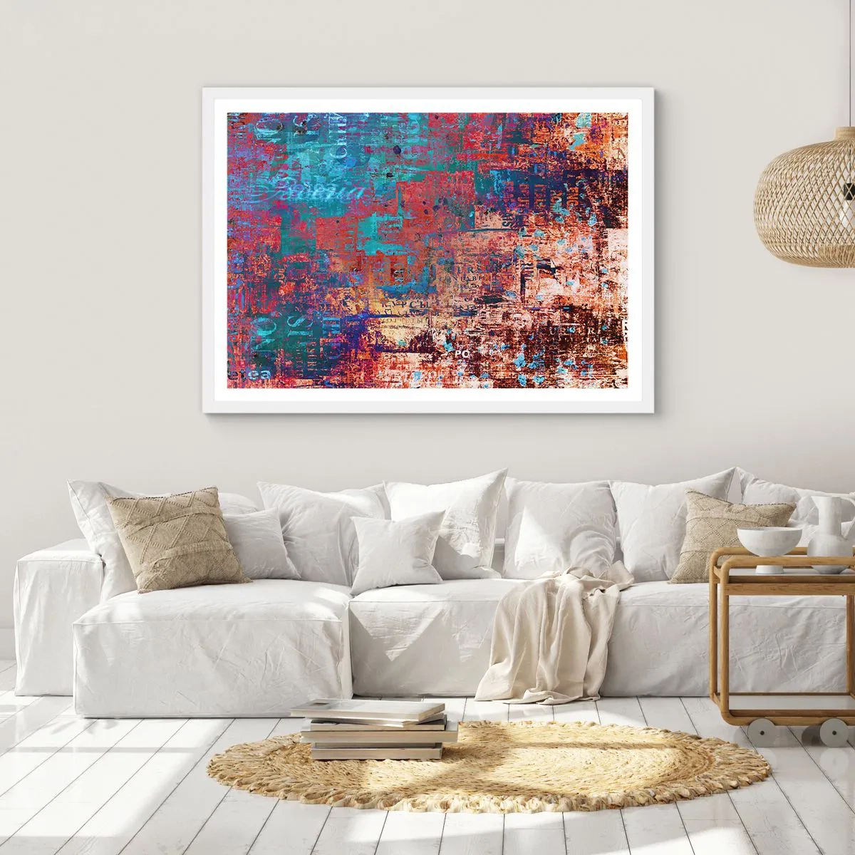 Poster in cornice bianca - Memoria e dimenticanza - 100x70 cm