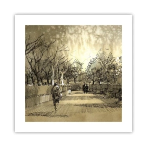 Poster - Attimo fermato con la penna - 40x40 cm