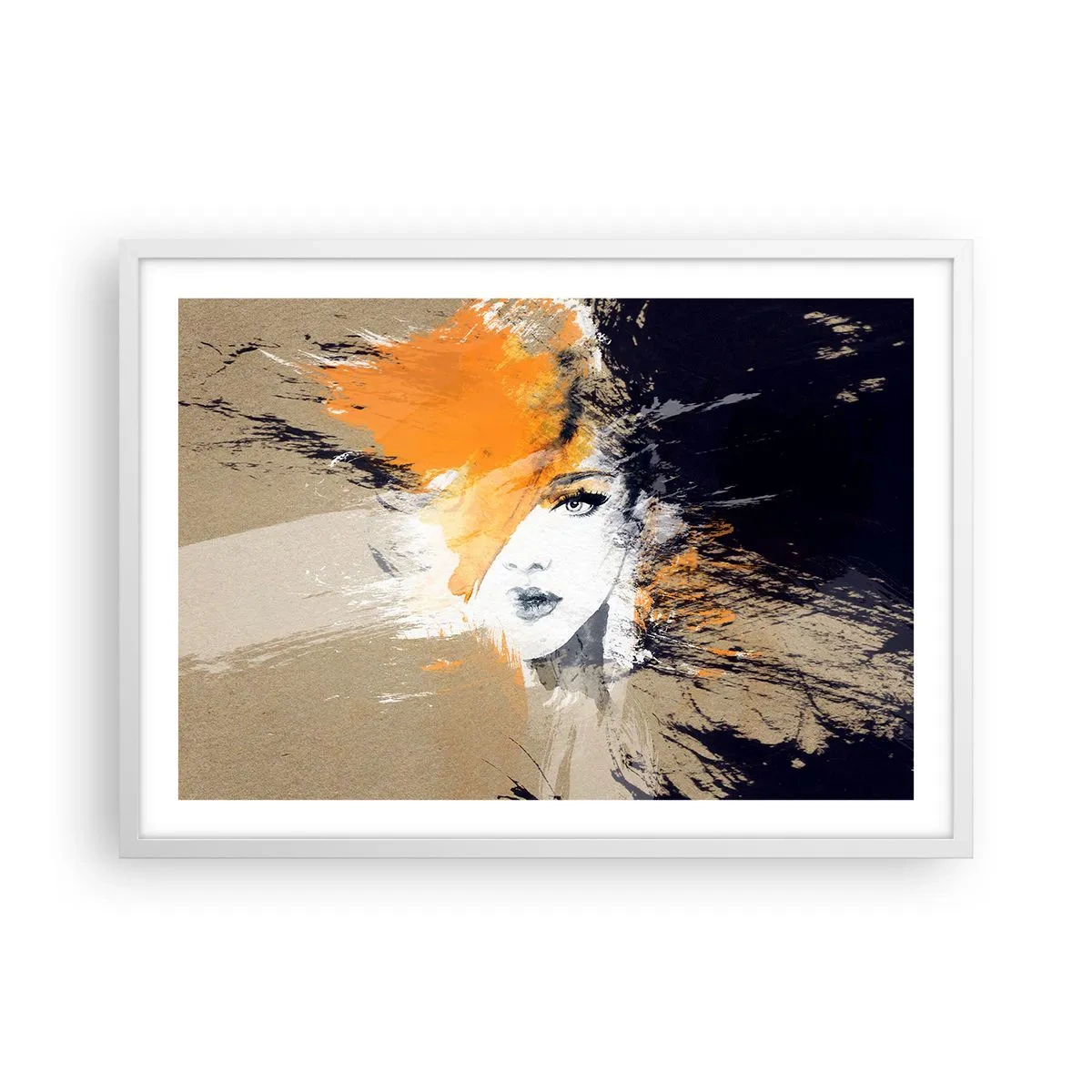 Poster in cornice bianca - E la luce fu - 70x50 cm