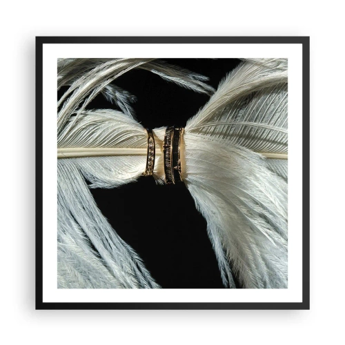 Poster in cornice nera - ...e non ti lascerò... - 60x60 cm