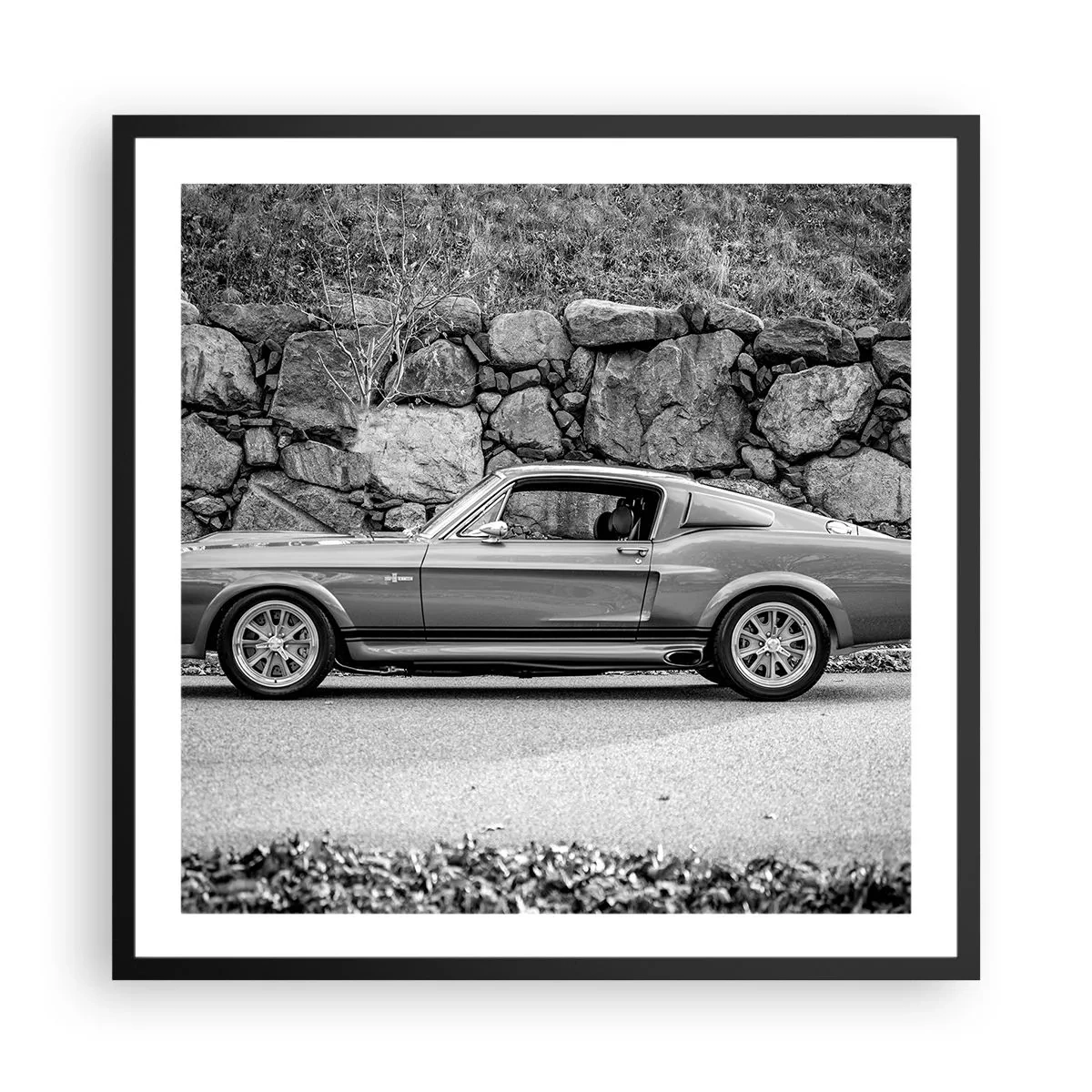 Poster in cornice nera - La leggenda degli anni '60 - 60x60 cm