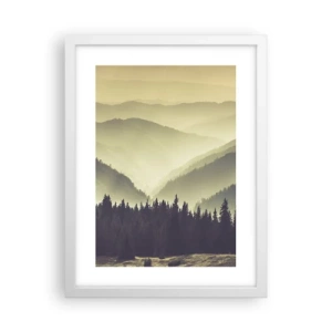 Poster in cornice bianca - Dopo sette montagne… - 30x40 cm