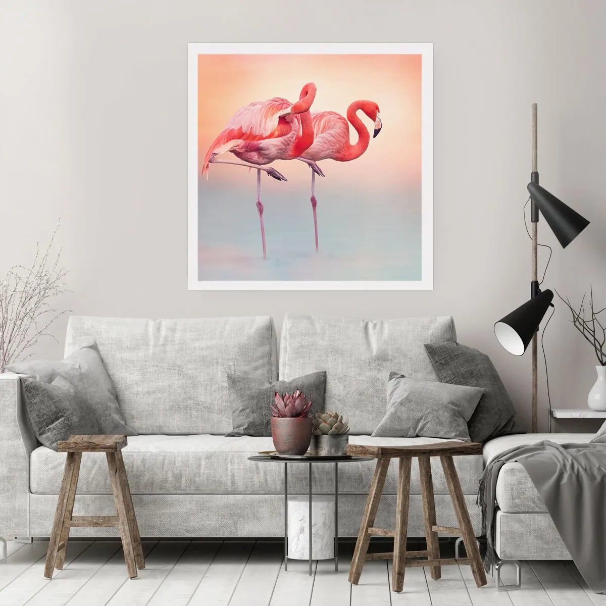 Poster - Nel colore del sole al tramonto - 60x60 cm