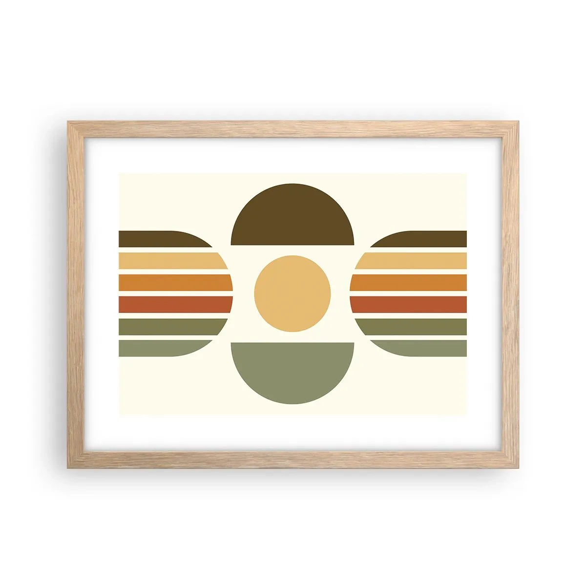 Poster in cornice rovere chiaro - Nei colori della terra - 40x30 cm