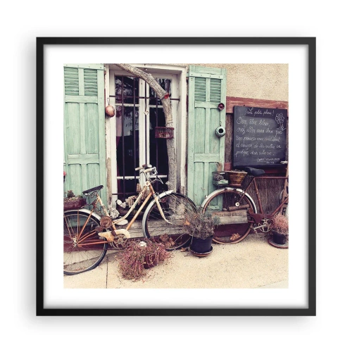 Poster in cornice nera - Evviva la provincia - 50x50 cm