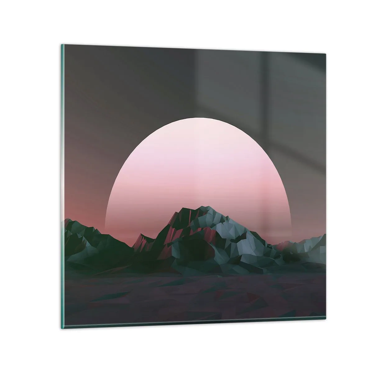Quadro su vetro - Nella galassia accanto - 70x70 cm