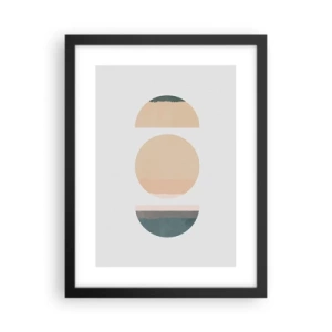 Poster in cornice nera - Un cerchio dopo l'altro - 30x40 cm