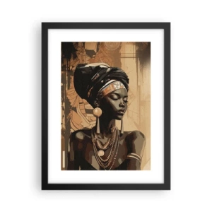 Poster in cornice nera - Maestà africana - 30x40 cm