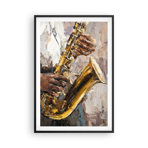 Poster in cornice nera - Tempo di assolo - 61x91 cm
