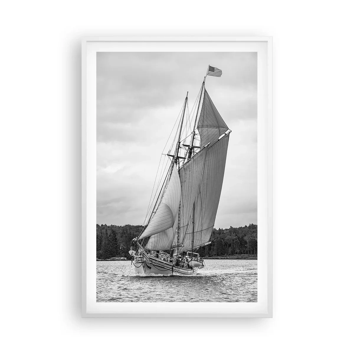Poster in cornice bianca - Sorelle del vento - 61x91 cm