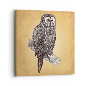 Quadro su tela - Stampe su Tela - Delicati ghirigori di saggezza - 30x30 cm