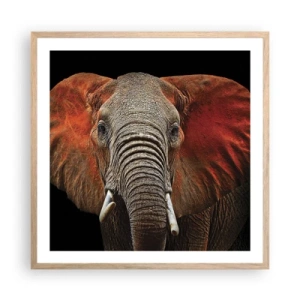 Poster in cornice rovere chiaro - Sono selvaggio e tu? - 60x60 cm