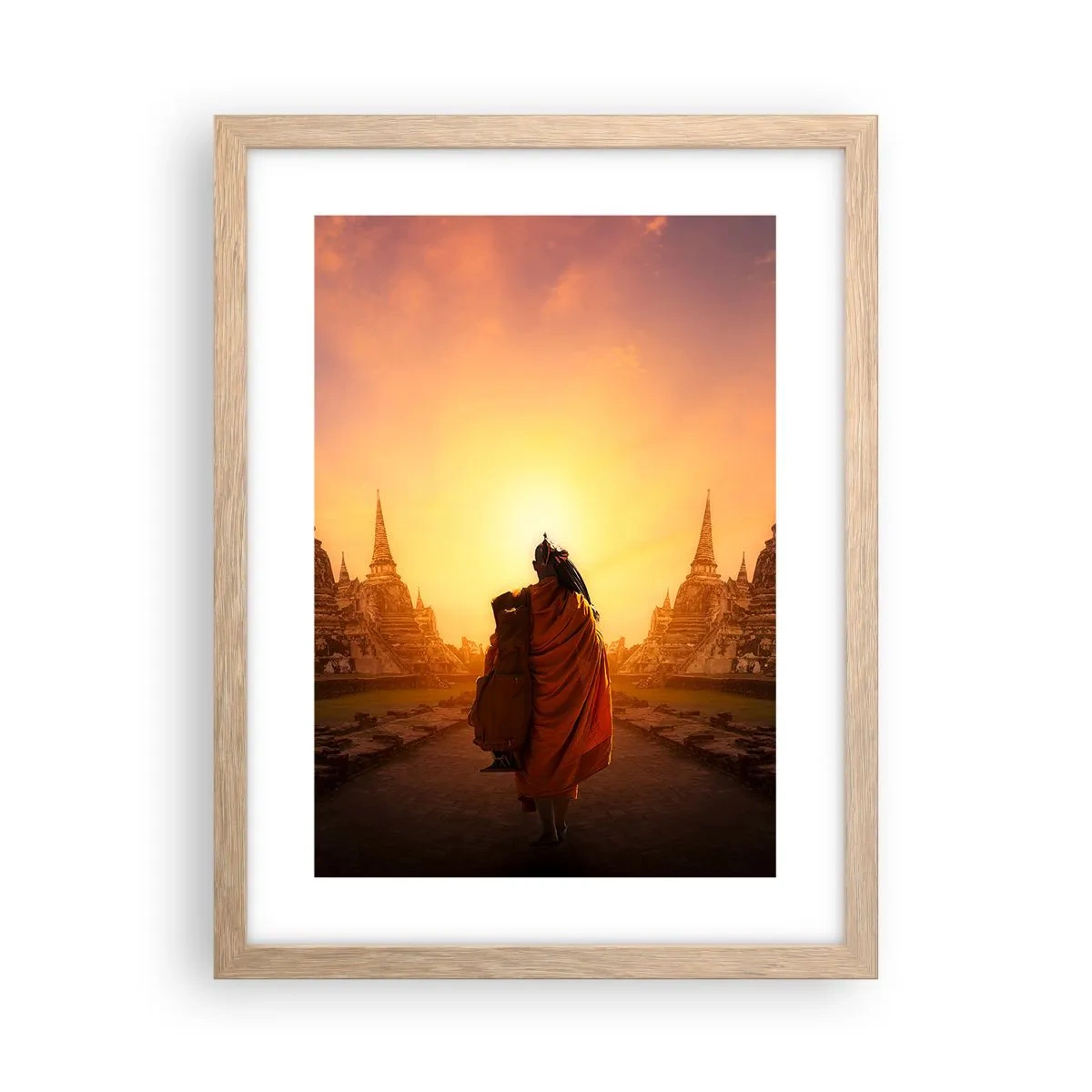 Poster in cornice rovere chiaro - In pace per l'eternità - 30x40 cm