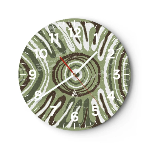 Orologio da parete - Orologio in Vetro - Esplosione di emozioni - 40x40 cm