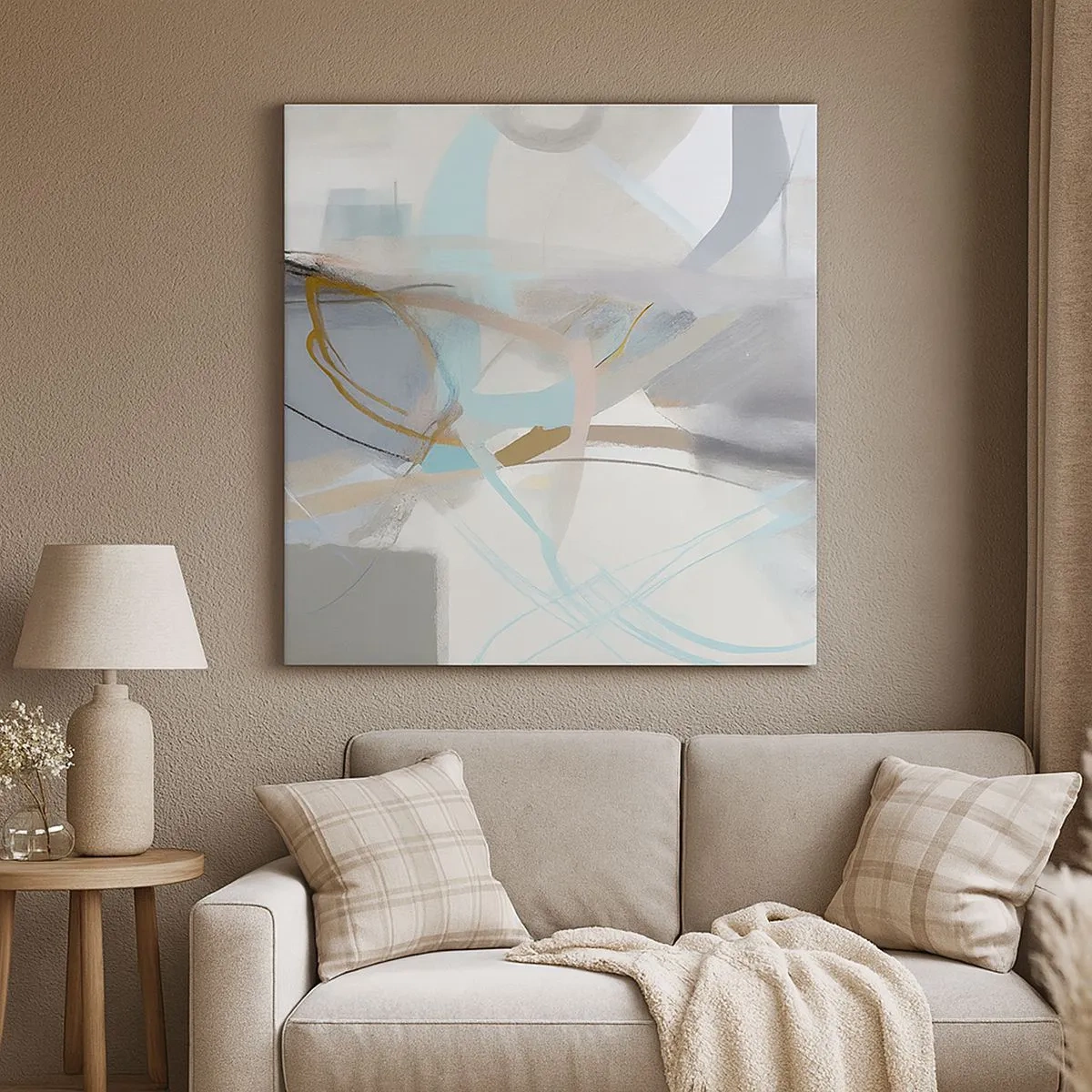 Quadro su tela - Stampe su Tela - Astrazione nebulosa - 30x30 cm