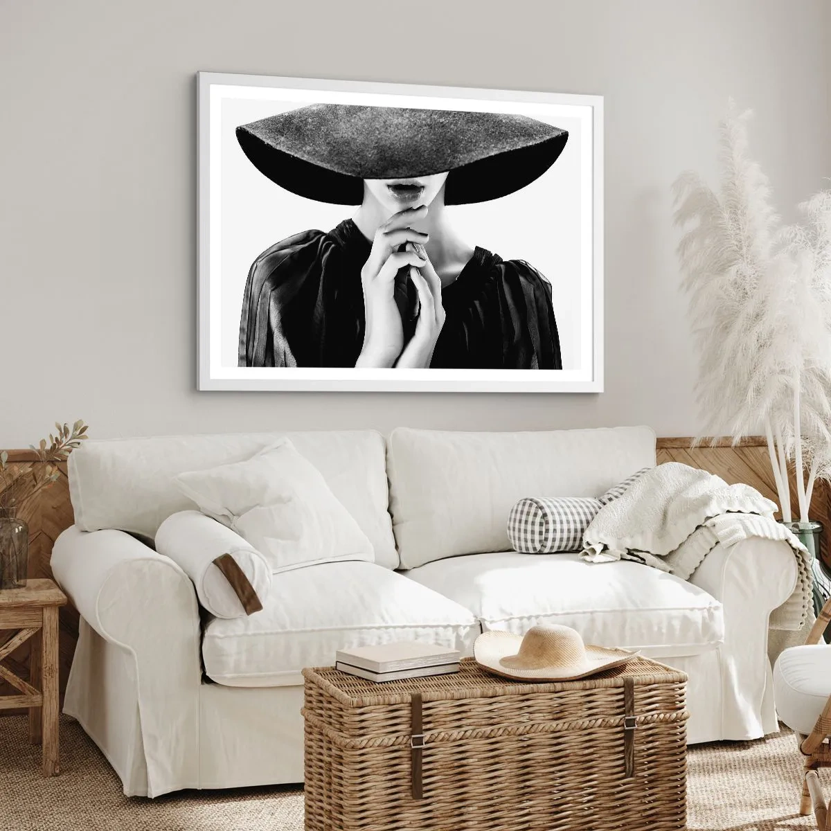 Poster in cornice bianca - Bellezza celata - 70x50 cm