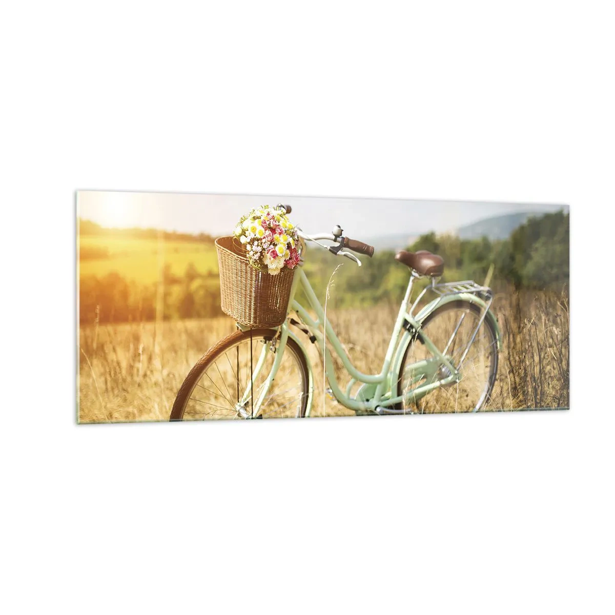 Quadro su vetro - Resto qui un attimo - 100x40 cm