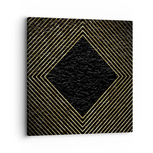 Quadro su tela - Stampe su Tela - Geometria in stile glamour - 30x30 cm