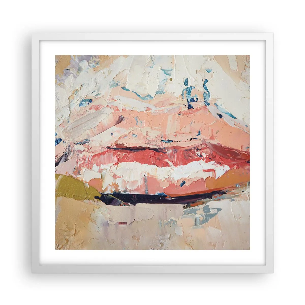 Poster in cornice bianca - Risveglia i sensi - 50x50 cm