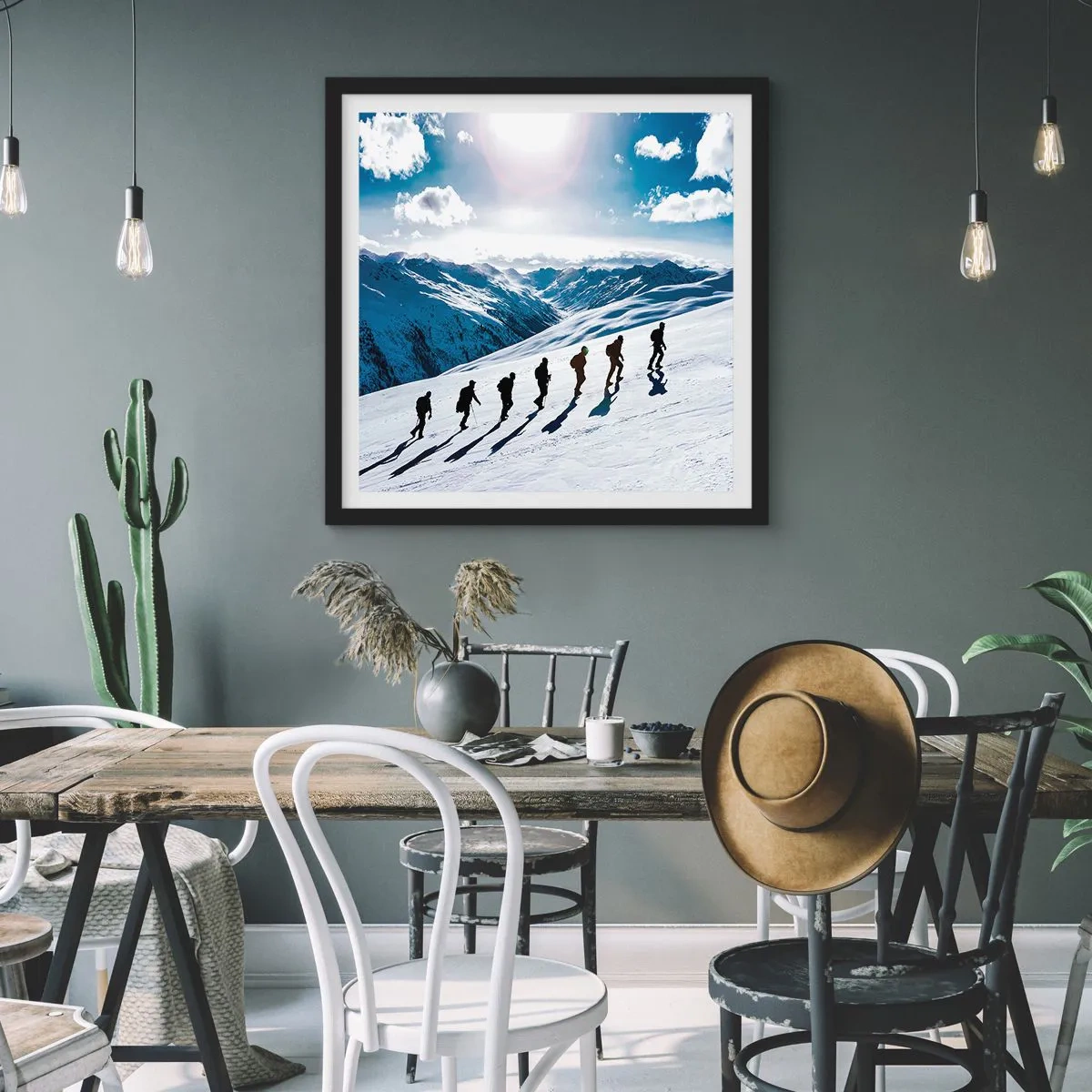 Poster in cornice nera - La squadra dei conquistatori - 60x60 cm