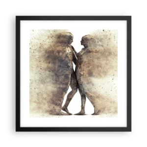 Poster in cornice nera - Nati dalla polvere, per amare - 40x40 cm