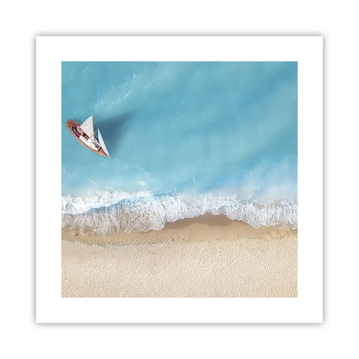Poster - Al confine del blu e dell'oro - 40x40 cm