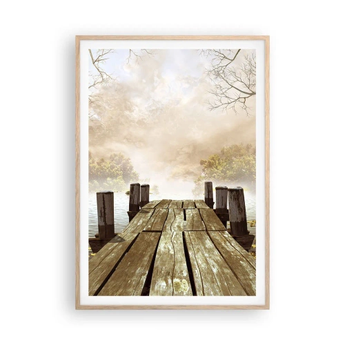Poster in cornice rovere chiaro - La mite melanconia autunnale - 70x100 cm