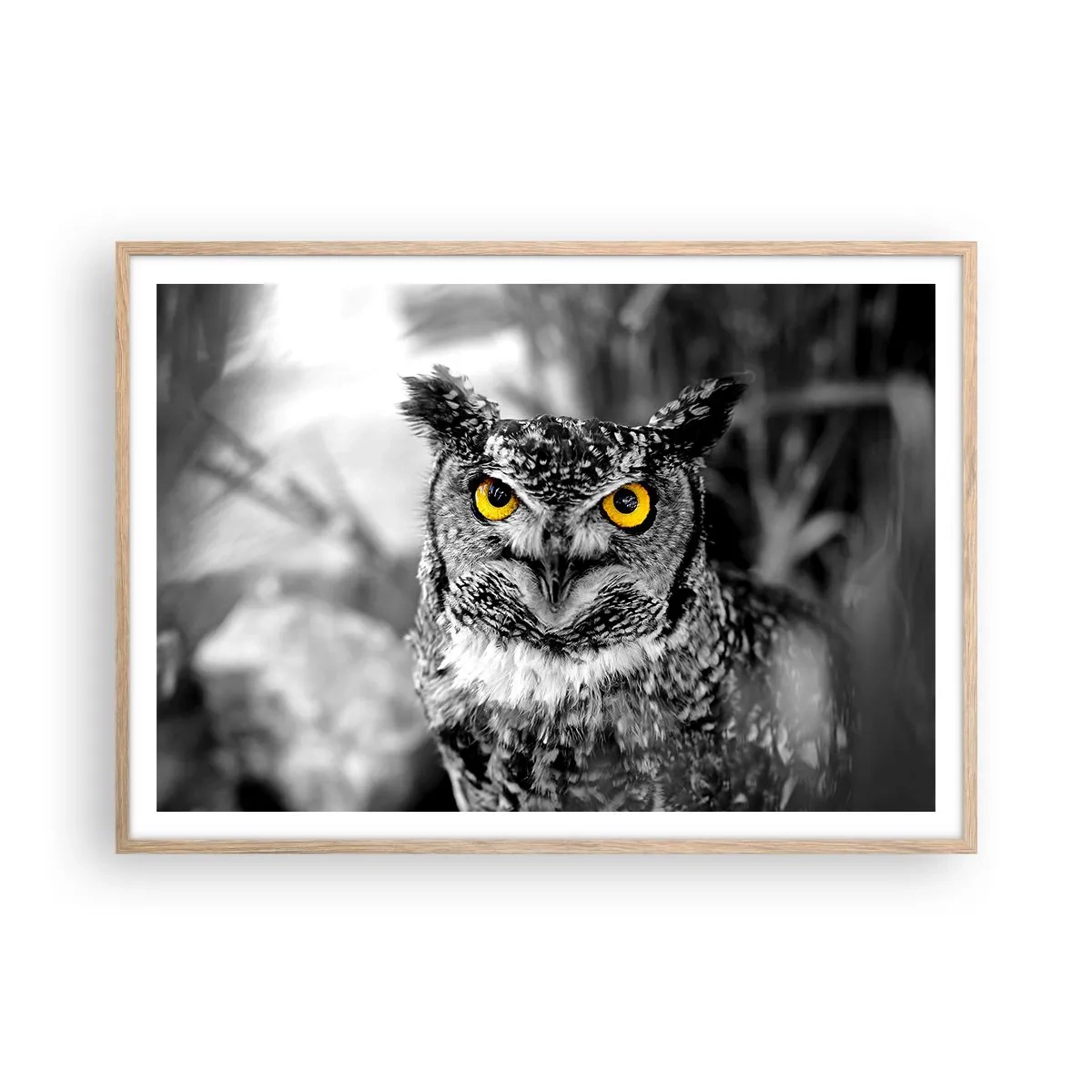 Poster in cornice rovere chiaro - Non si può nascondere niente - 100x70 cm