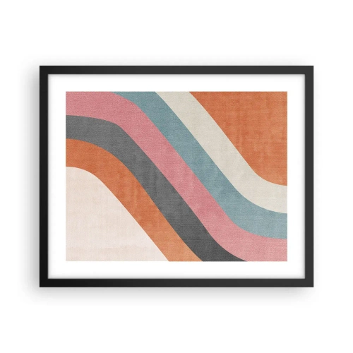 Poster in cornice nera - Composizione diagonale: movimento - 50x40 cm