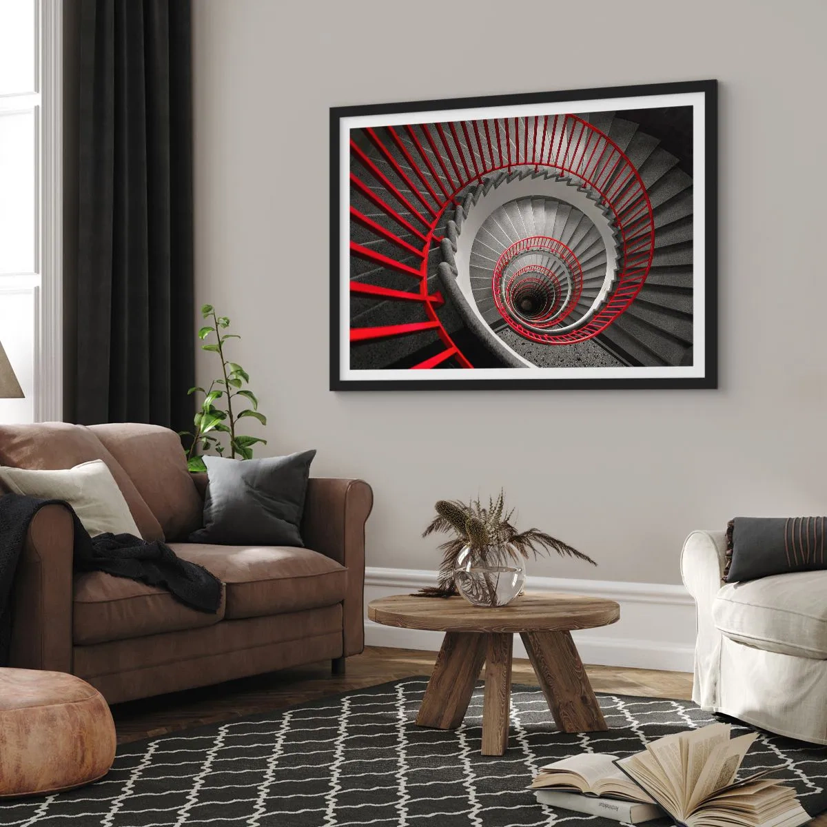 Poster in cornice nera - I giochi dell'architettura - 91x61 cm