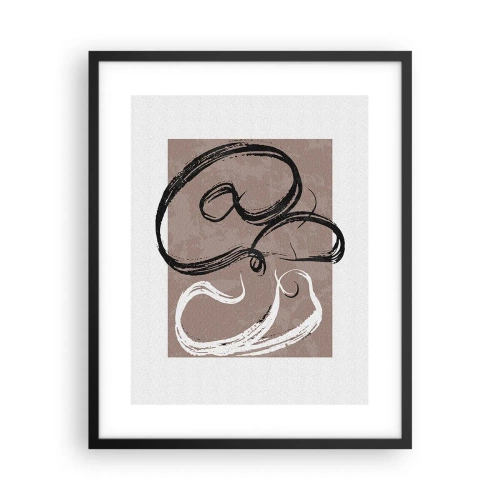 Poster in cornice nera - Composizione: alla ricerca della pienezza - 40x50 cm