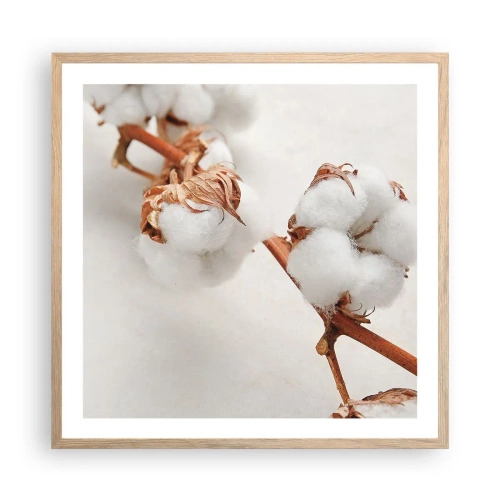 Poster in cornice rovere chiaro - Semplicemente un abbraccio - 60x60 cm