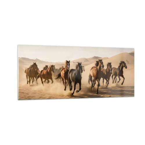 Quadro su vetro - Liberi come il vento - 100x40 cm