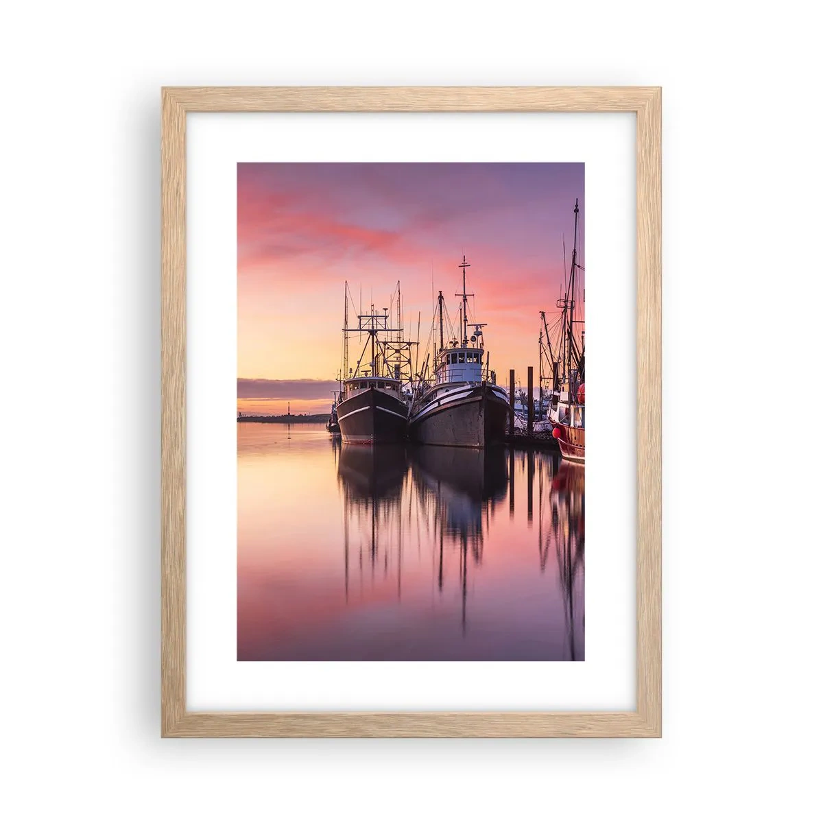 Poster in cornice rovere chiaro - Prima del giorno successivo - 30x40 cm