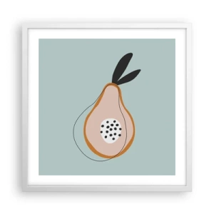 Poster in cornice bianca - Penetrare la natura delle cose - 50x50 cm