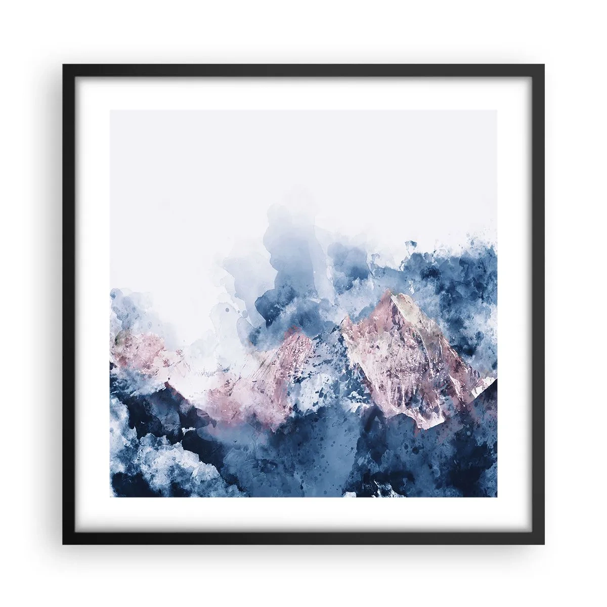 Poster in cornice nera - Queste si che sono cime! - 50x50 cm