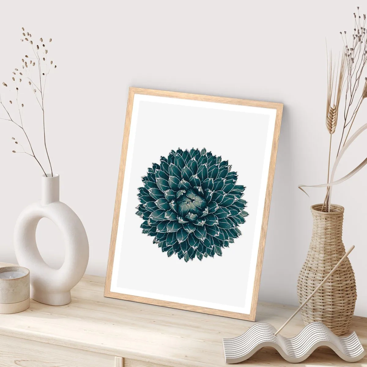 Poster in cornice rovere chiaro - La stella del deserto - 50x70 cm