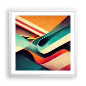 Poster in cornice bianca - Composizione intensa - 50x50 cm