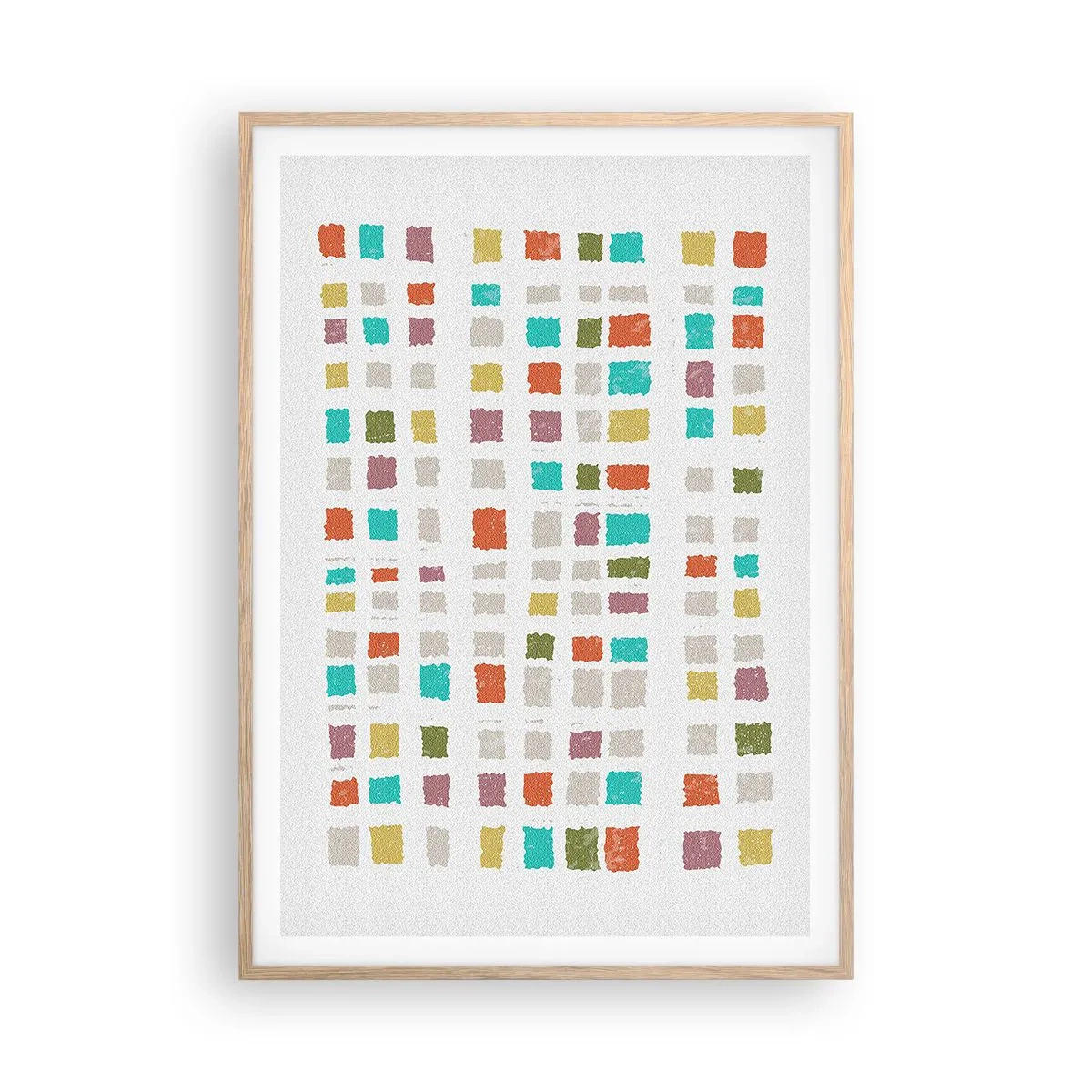 Poster in cornice rovere chiaro - Un gioco sconosciuto - 70x100 cm