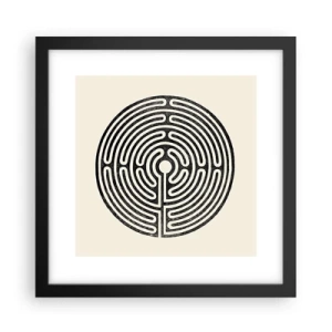 Poster in cornice nera - Ordine misterioso - 30x30 cm