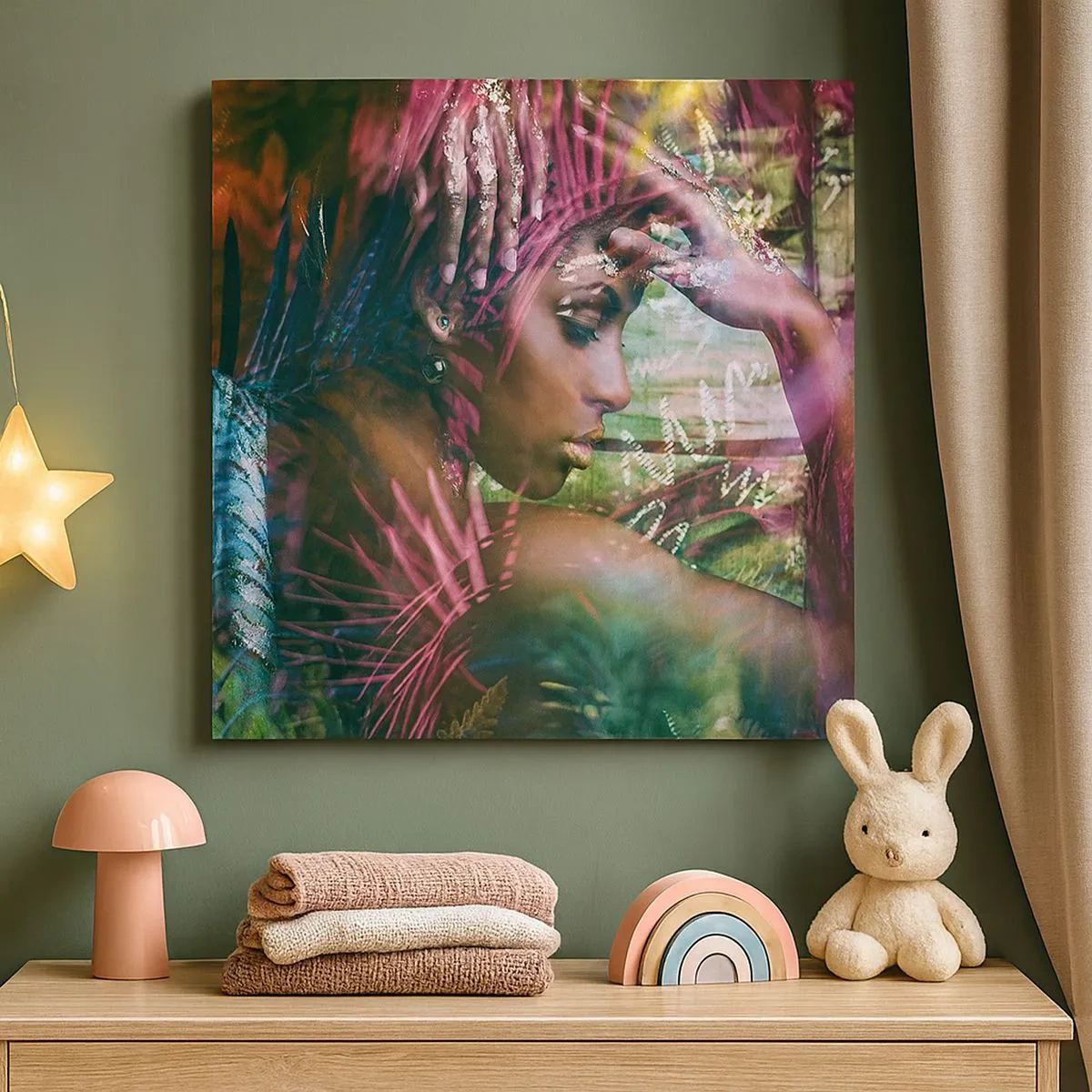 Quadro su tela - Stampe su Tela - Madre Natura nella giungla - 30x30 cm