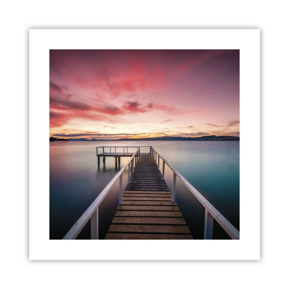 Poster - La fiamma mite della sera - 40x40 cm