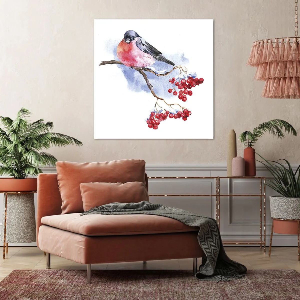 Quadro su tela - Stampe su Tela - L'inverno a colori - 60x60 cm