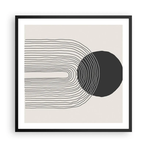 Poster in cornice nera - Tremore e fiducia - 60x60 cm