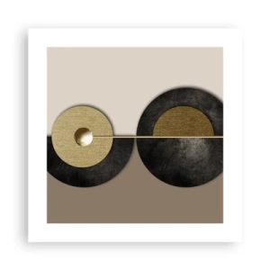 Poster - Variazioni attorno al cerchio - 40x40 cm