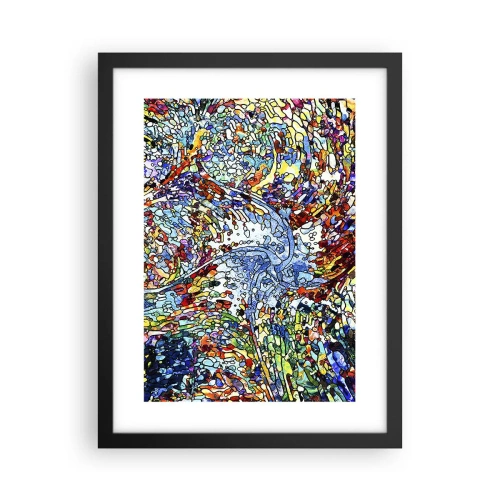 Poster in cornice nera - Vetrate a gocce - 30x40 cm