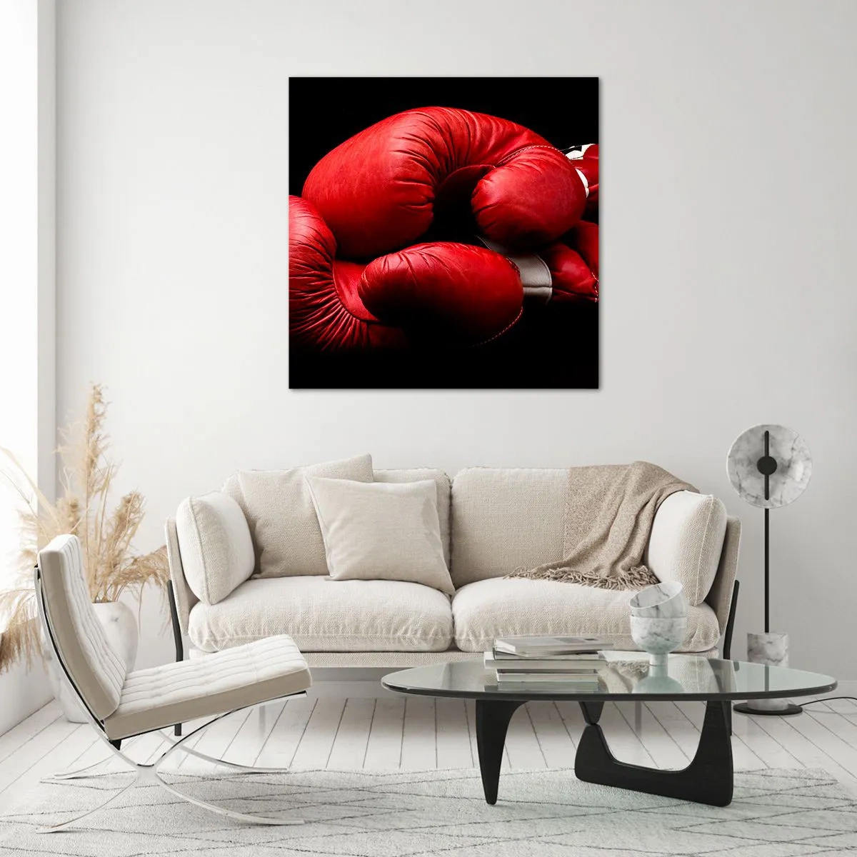 Quadro su vetro - Dopo le emozioni del combattimento - 70x70 cm