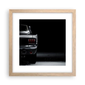 Poster in cornice rovere chiaro - Il fascino del classico - 30x30 cm